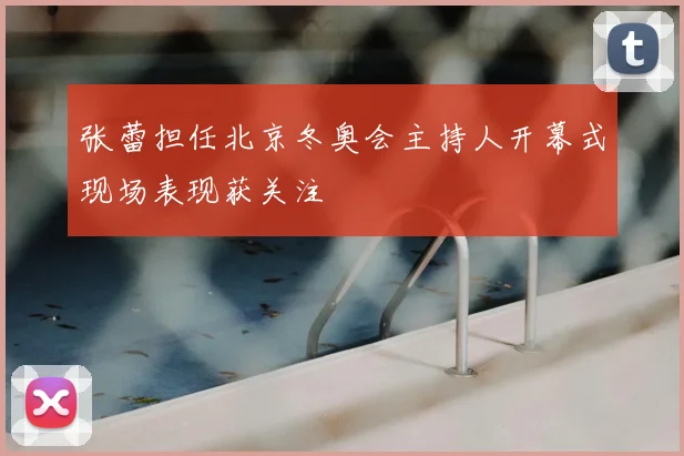 张蕾担任北京冬奥会主持人开幕式现场表现获关注